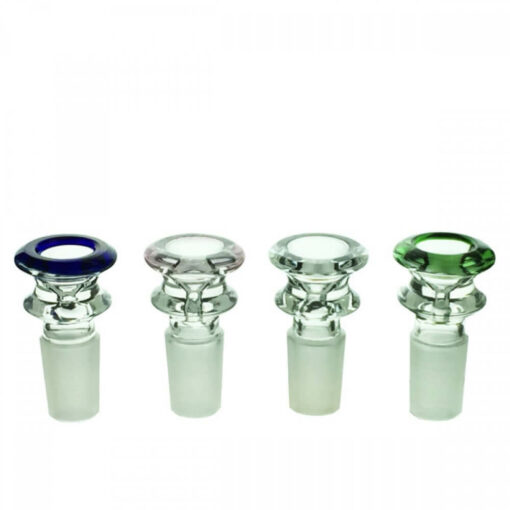 Round Male Glass Herb Holder Cone Piece 19mm