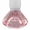 Pink Diamond Shape Male Glass Herb Holder - Fits 19mm Bong