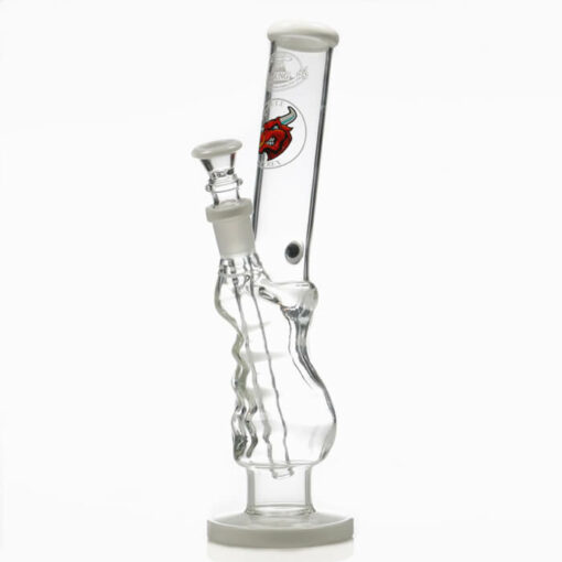 Agung Angry Bull Gripper Full Glass Bong White 29cm