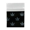 Black Happy Herb Bag 25x25mm