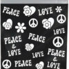 Peace Printed Bag 38mm X 38mm