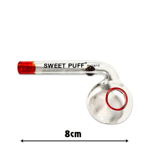 Sweet Puff Pipe with Red Rim and Balancer 8cm