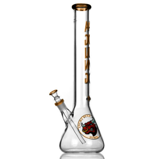 Agung Angry Bull Beaker Slider Bong Amber 45cm