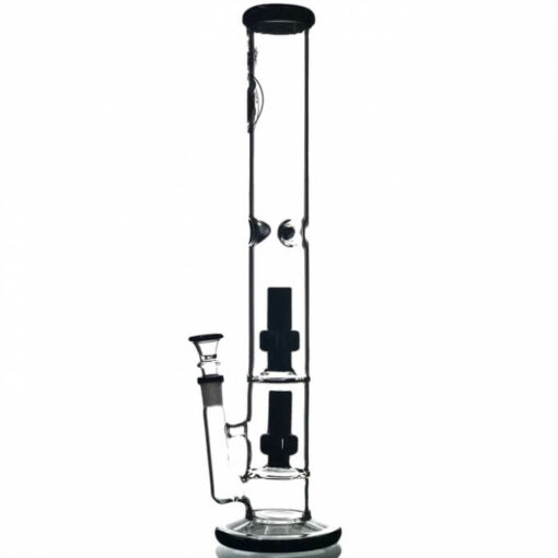 Agung Percolator Full Glass Bong Black 42cm