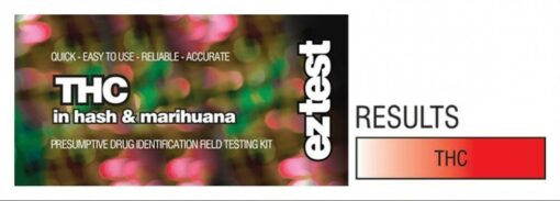 THC: EZ Test Tube for THC in Hash and Marihuana