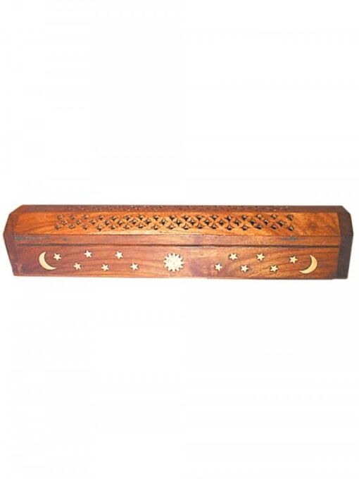 Ash Catcher Wooden Box Sun Incense Burner