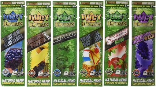 10 x Juicy Jays Mixed Hemp Wraps