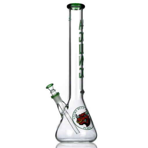 Agung Angry Bull Large Beaker Slider Bong Green 45cm