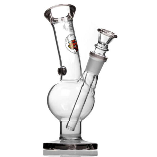 Agung Medium Bull Glass Slide Bubble Bong White 25cm