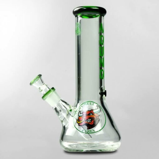 Agung Angry Bull Beaker Slider Bong Green 25cm