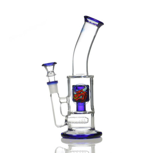 Agung Percolator Full Glass Bong Blue 23cm