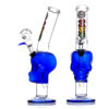 MWP Blue Glass Skull 27cm