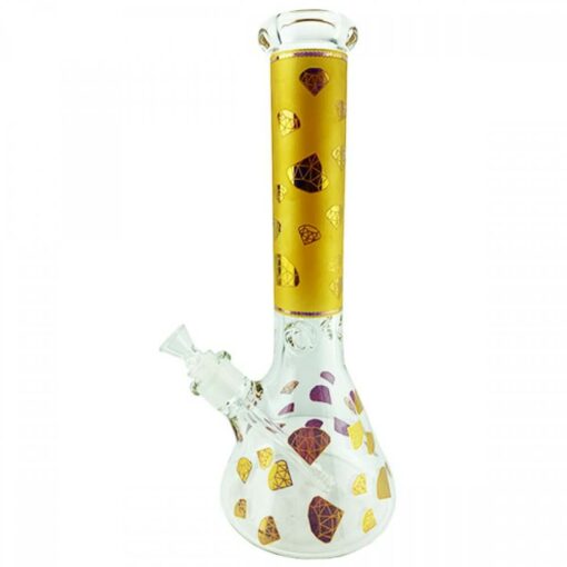 Royal Edition Diamonds Glass Beaker Bong 35cm