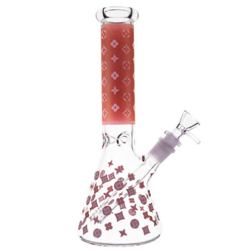 Glow In The Dark Louis Vuitton Glass Beaker Bong 25cm