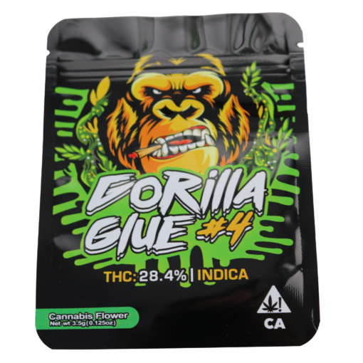 10 x Gorilla Glue Resealable Ziplock Anti Smell Bag With Warning Stated On Bag