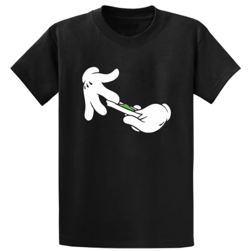 Mikey Hands Rolling Blunt 420 Unisex T-Shirt