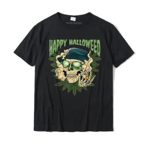 Halloweed 420 Funny Cotton T-Shirt for Men