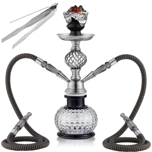 11" Portable 2-Hose Hookah Kit