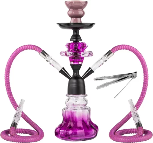 Double Hose Small Hookah Set with Accessories