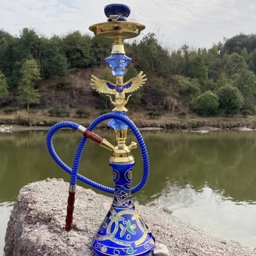 52cm Arab Shisha Hookah Set with Glass Base