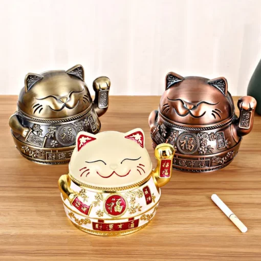 Windproof Lucky Cat Ashtray