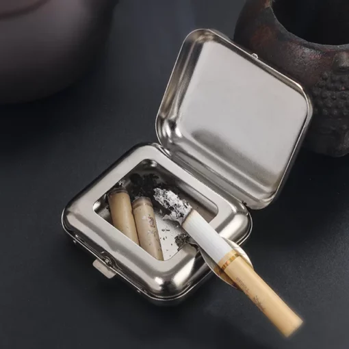 Mini Portable Metal Ashtray