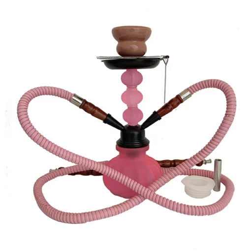 Pink Purple Fluorescent Arabic Hookah Shisha Set