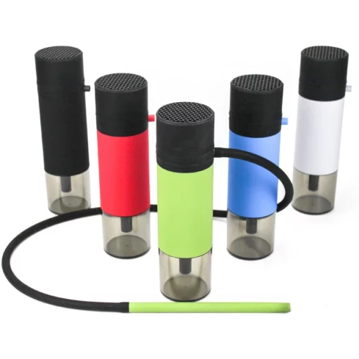 Portable Travel Hookah Set with Protective Cover and Smoking Accessories