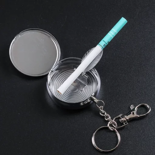 Mini Portable Ashtray with Keychain